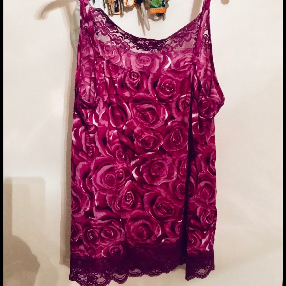 HOST PICK! Maurice’s Plum Rosebuds Lingerie - Picture 2 of 8